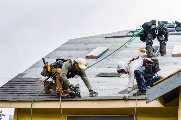 Professional Gutter Installation technician working in Litchfield, IL